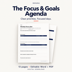 The Focus & Goals Agenda